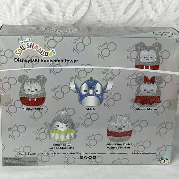 Squishmallows 5" Disney 100th Anniversary Limited Edition 5-Pack Stitch Tinker - Picture 4 of 12